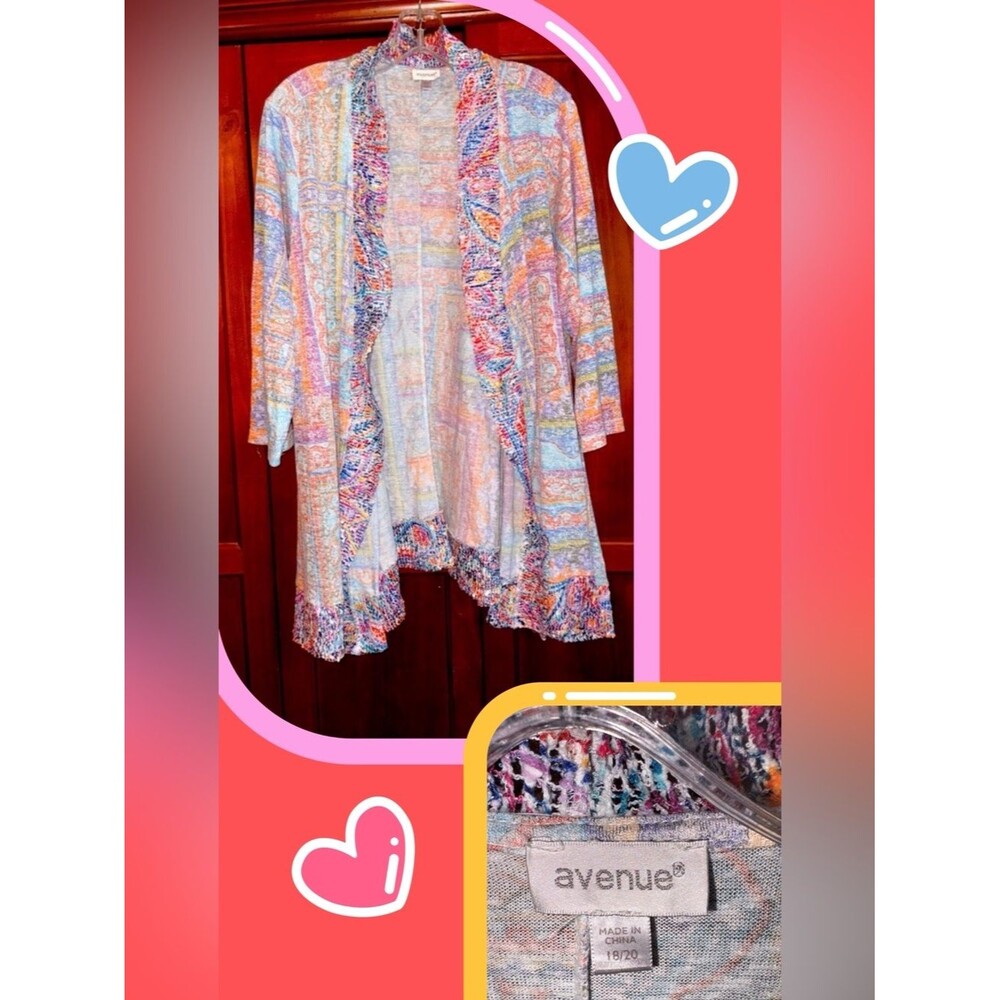 Avenue Multicolor Knit Cardigan #1414